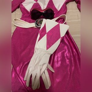 Pink power ranger Halloween costume!